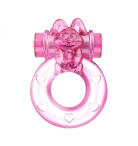 BAILE - Cute Rabbit Male Vibrating Delay Cock Ring